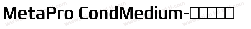 MetaPro CondMedium字体转换
